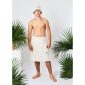 Unikalne_Kosmetyki_yeye_frotte_komplet_kilt_wiazany_spodnica_czapka_filc_ecru_1