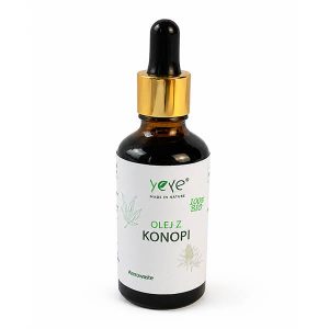 Olej konopny BIO zimnotłoczony nierafinowany 50ml YEYE Made in Nature