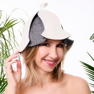 Czapka do sauny z wełny POZIOMKA YEYE Made in Nature Czapka do sauny z wełny POZIOMKA YEYE Made in Nature