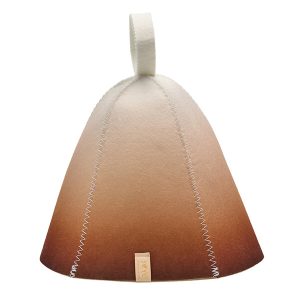 Czapka do sauny z wełny Gradient Brązowa YEYE Made in Nature Czapka do sauny z wełny Gradient Brązowa YEYE Made in Nature